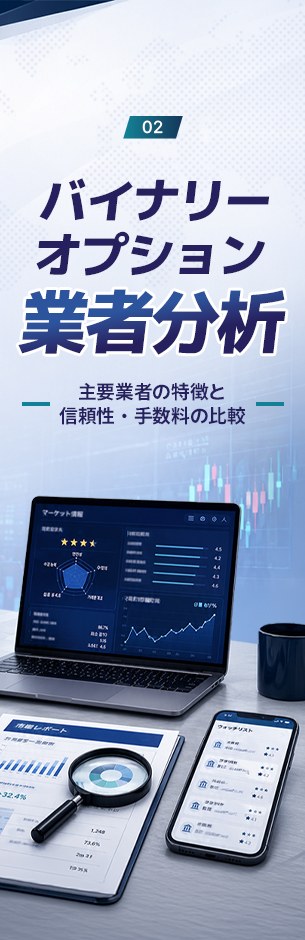 バイナリーオプション業者分析 ― 主要業者の特徴と信頼性・手数料の比較