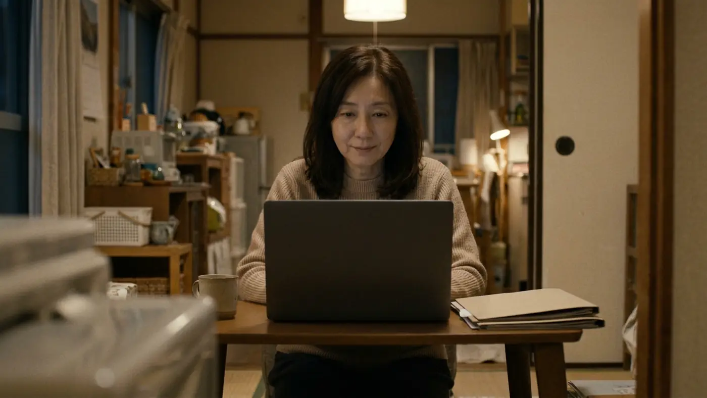 届いた取引履歴を、家計簿のエクセルに移す様子（創作事例のイメージ）