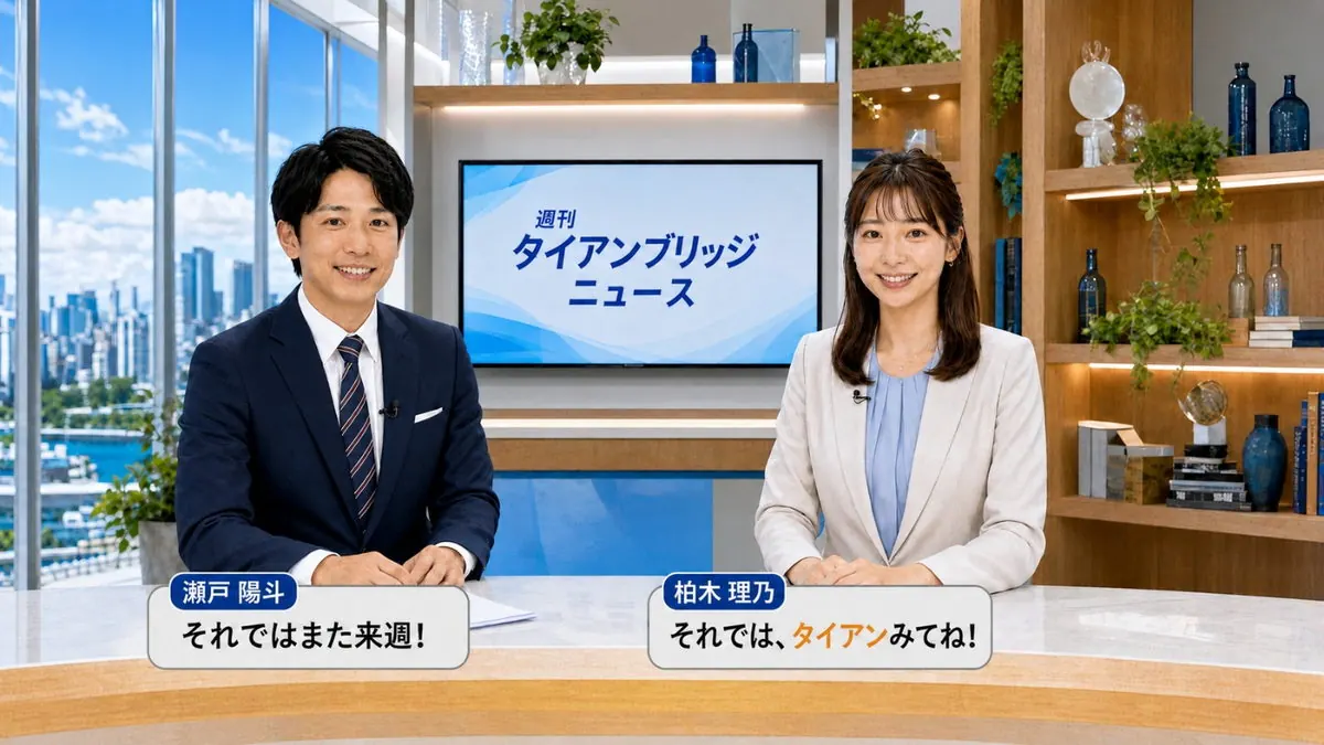 クロージング|今週のポイントを3つにまとめる二人のキャスター
