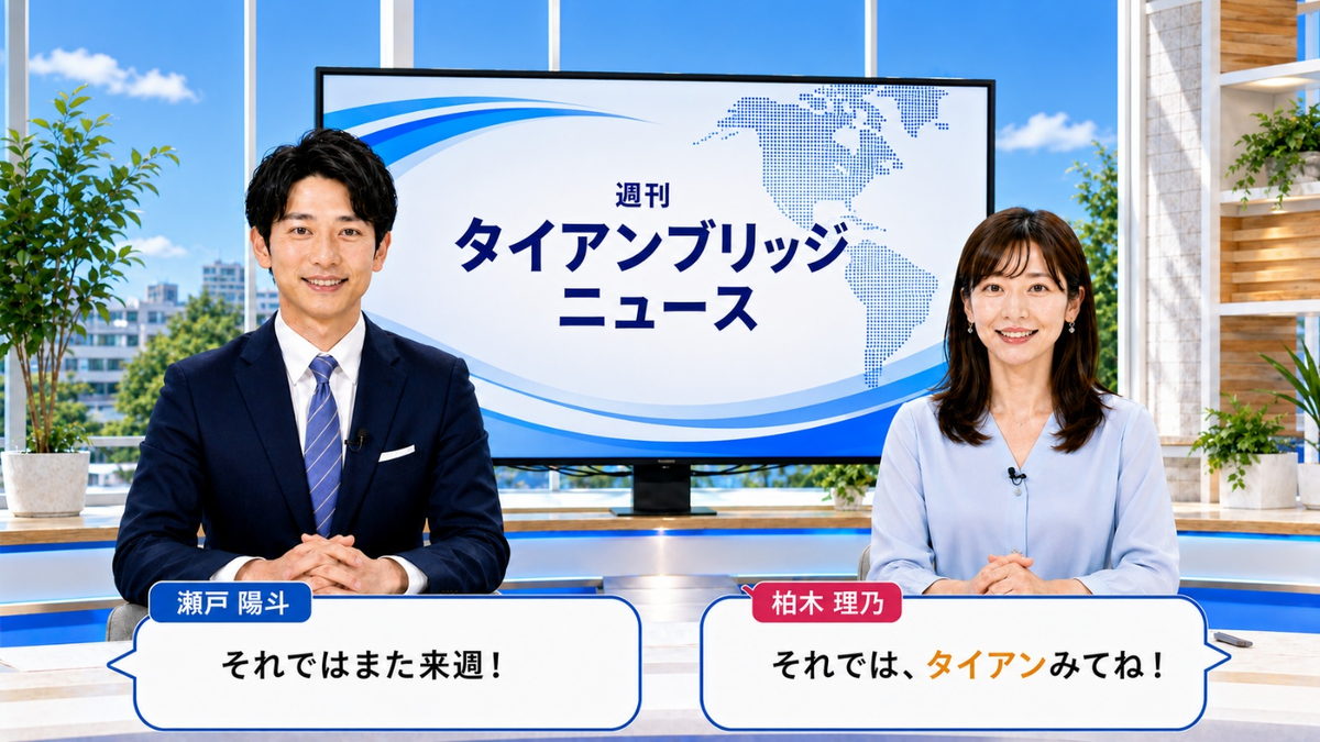 クロージング｜今週のポイントをまとめる二人のキャスター